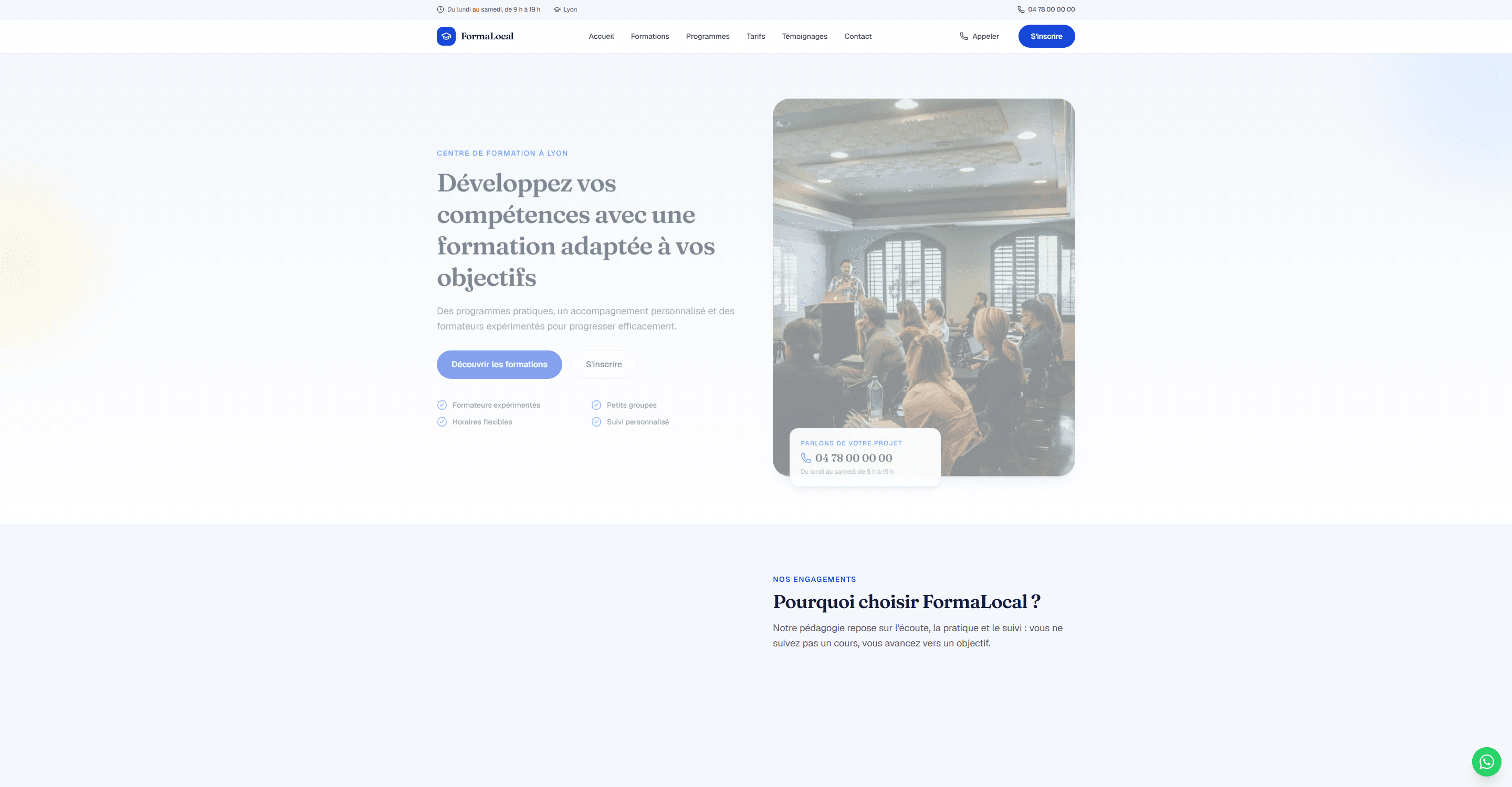 Aperçu du template FormaLocal